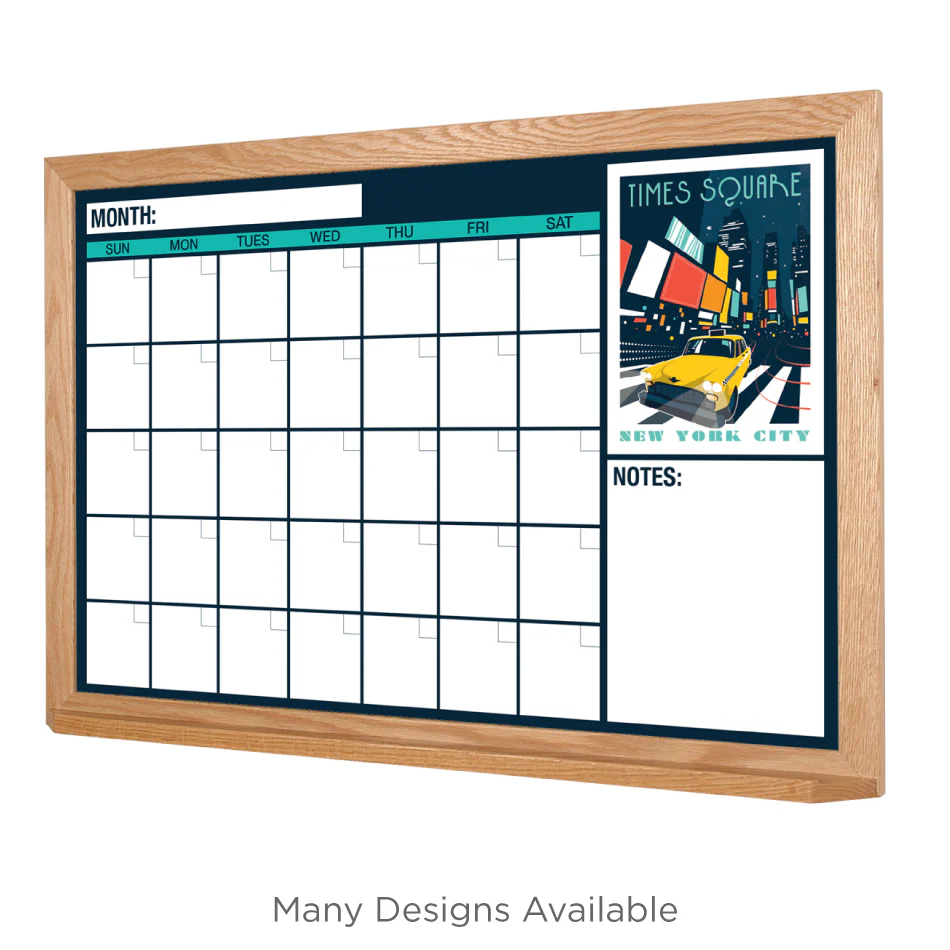 Dry-Erase Calendar Whiteboards