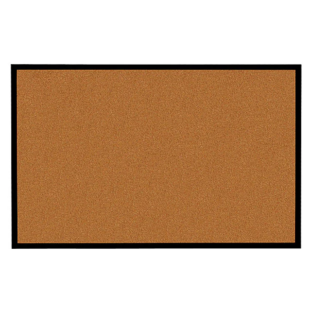 Ebony Aluminum Frame | Natural Cork Bulletin Board - Image 3